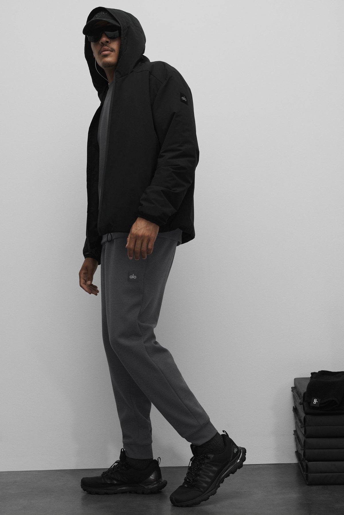 Waffle Lounge Jogger - Anthracite