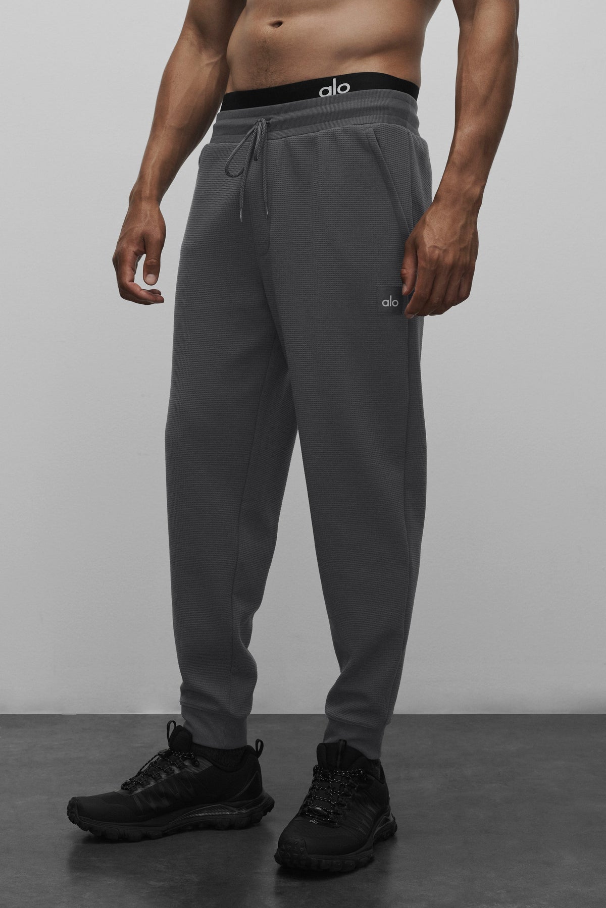 Waffle Lounge Jogger - Anthracite