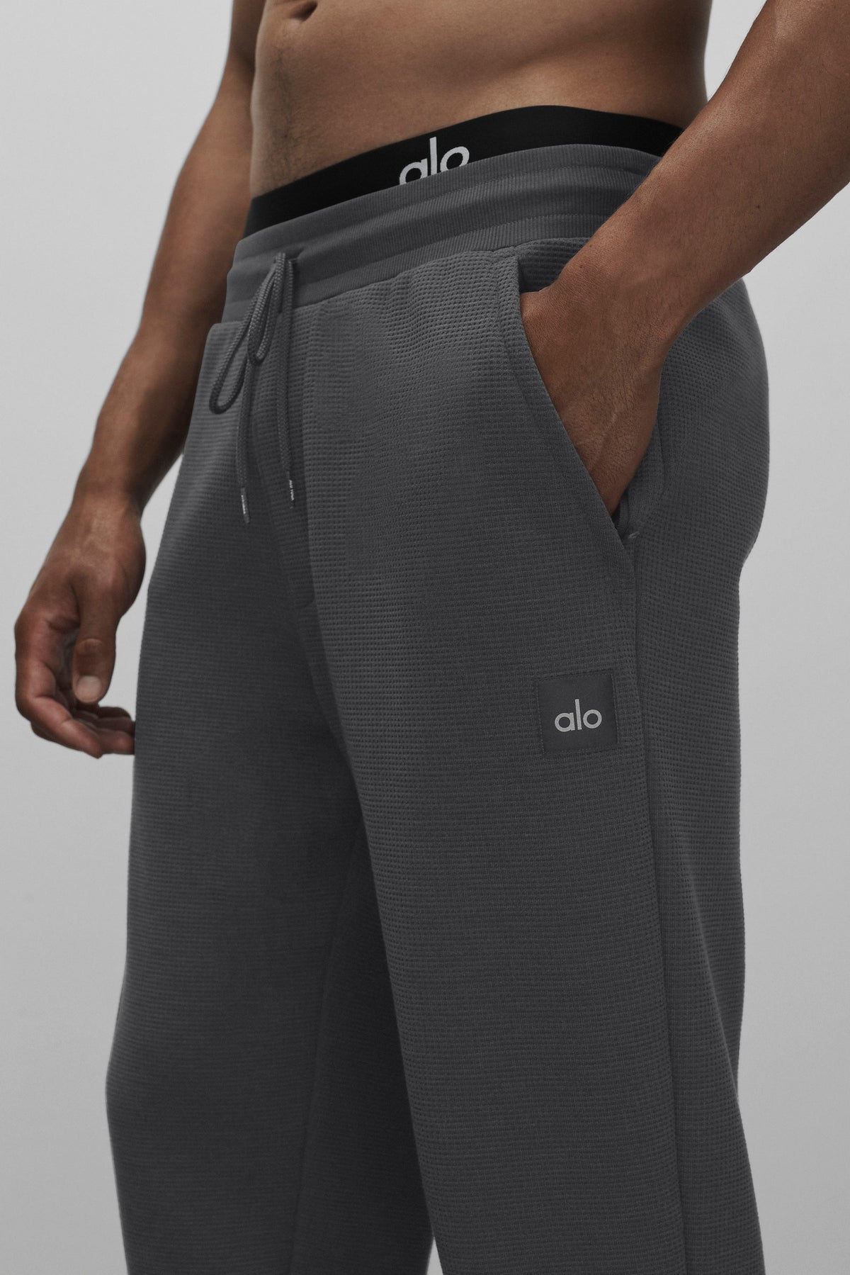 Waffle Lounge Jogger - Anthracite