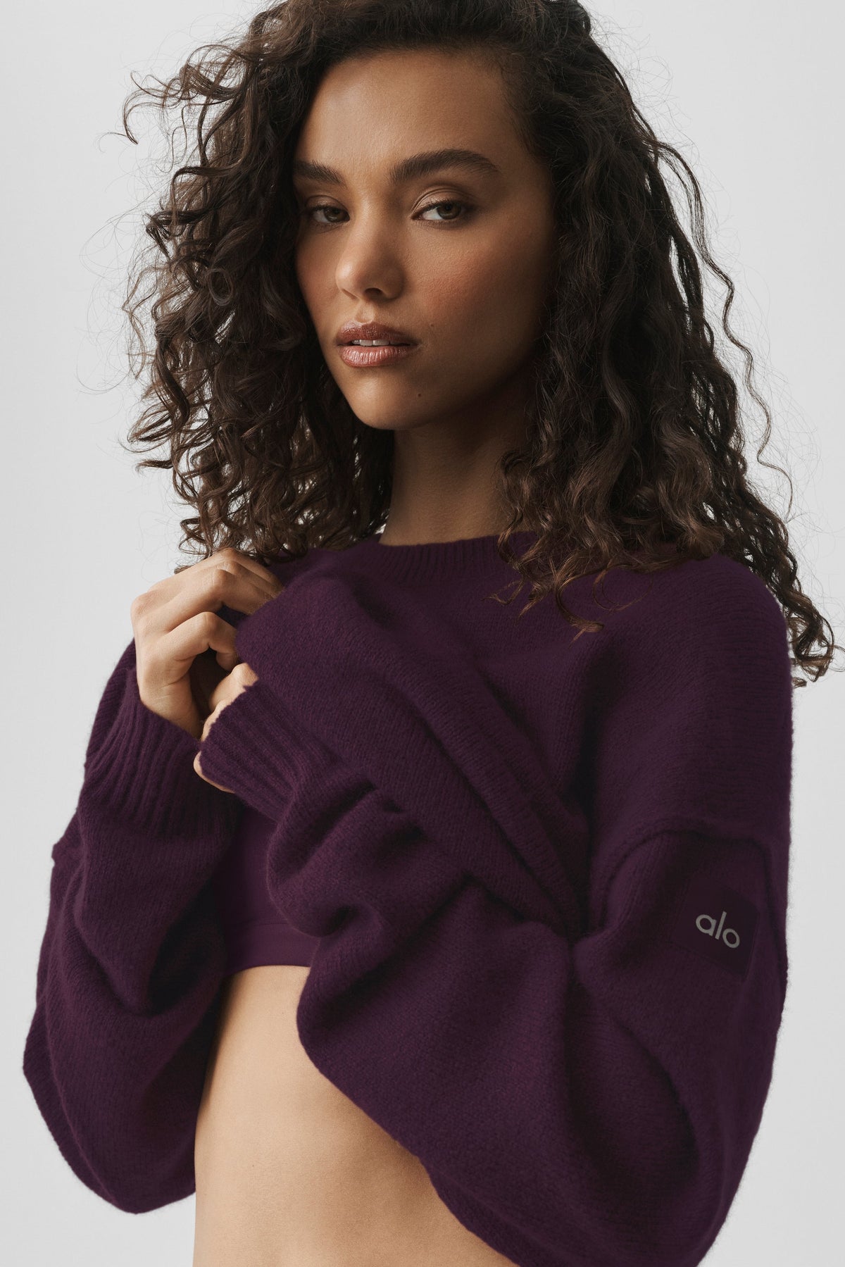 Unisex Wool Cashmere New Class Crewneck Sweater - Rich Bordeaux