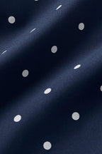 3" Airlift Polka Dot High-Waist Short - Navy/White